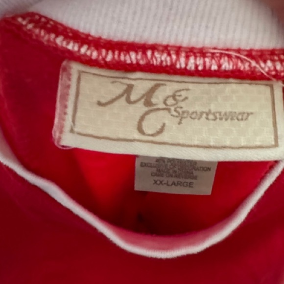 Vintage M & C Sportswear Christmas Holiday Red Sweatshirt - Picture 5 of 5